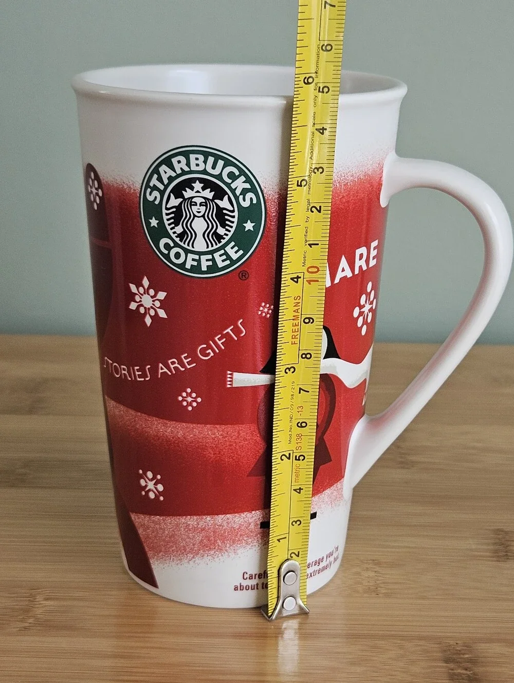 Starbucks Red Holiday Coffee Mug 2010, VTG